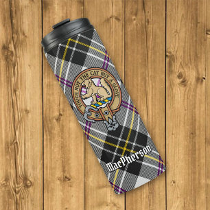 Bouteilles Isothermes Clan MacPherson Crest sur le tatan de robe