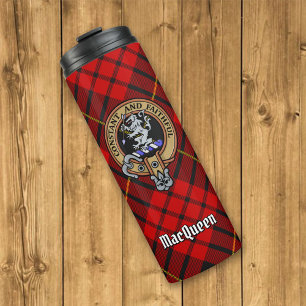 Bouteilles Isothermes Clan MacQueen Crest sur Tartan