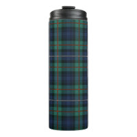 Clan Plaid Robertson Green Purple Check Tartan