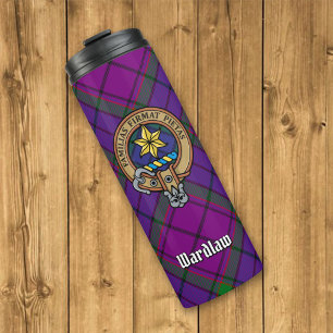 Bouteilles Isothermes Clan Wardlaw Crest sur Tartan