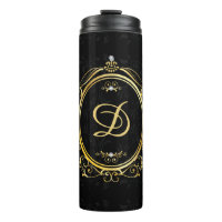Classé Monogramme Or Noir