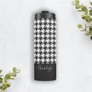 Bouteilles Isothermes Classic moderne noir et blanc Houndstooth