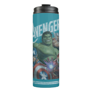 Bouteilles Isothermes Classique Avengers   Art rétro Throwback Avengers