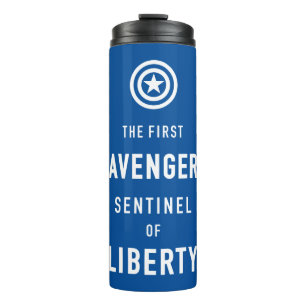 Bouteilles Isothermes Classique Avengers   Capitaine Amérique Typographi