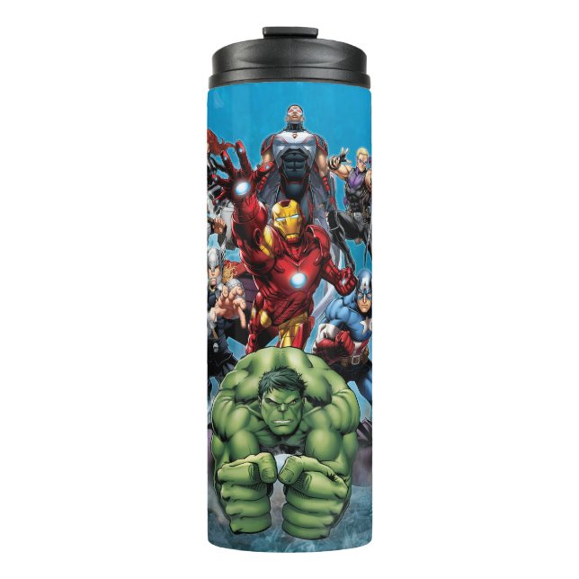 Bouteilles Isothermes Classique Avengers | Hulk Leading Avengers (Devant)