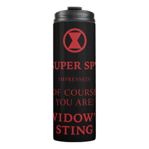 Bouteilles Isothermes Classique Avengers   Typographie de veuve noire