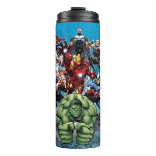 Bouteilles Isothermes Classiques Avengers   Hulk menant les Avengers