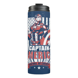 Bouteilles Isothermes Classiques Avengers   Rétro Captain America Libert
