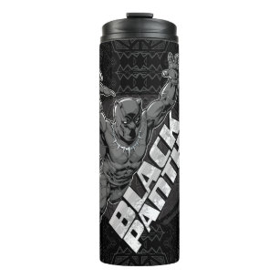 Bouteilles Isothermes Classiques des Avengers Badge du Saut de Black P