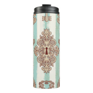 Bouteilles Isothermes Clés vintages, verrous : motif à main levée.