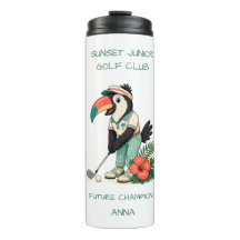 Club de golf junior personnalisé rétro toucan pour
