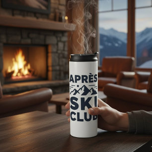 Bouteilles Isothermes Club de l'après-ski Logo Montagne - Hiver Homme Pe