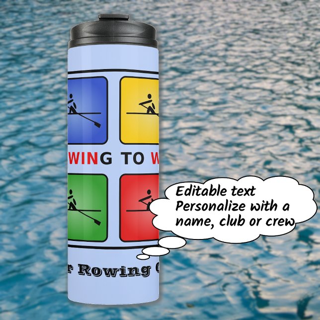 Bouteilles Isothermes Club d'équipage quatre couleurs à ramer personnali (Créateur téléchargé)