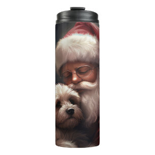 Bouteilles Isothermes Cockapou avec Noël Festif du Père Noël