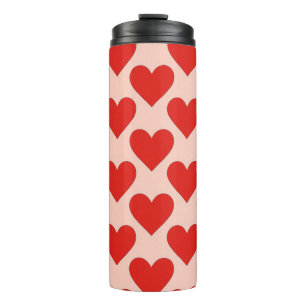 Bouteilles Isothermes Cœur de la Saint-Valentin traditionnel rouge