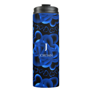 Bouteilles Isothermes Coeurs beaucoup de Motif bleu