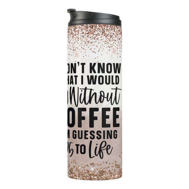 Bouteilles Isothermes Coffee Bean Gnome Funny Thermal Tumbler (Tourné sur la droite)