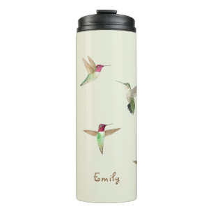 Bouteilles Isothermes Colibri d'Anna vert personnalisé