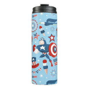 Bouteilles Isothermes Collage du 4 juillet de Captain America