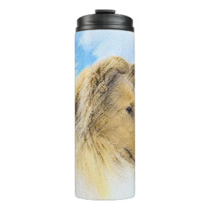 Bouteilles Isothermes Collie en Montagne (Rough) Peinture - Chien Art
