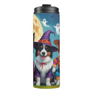 Bouteilles Isothermes Collies frontalières Chiens Citrouille Halloween D