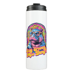 Bouteilles Isothermes Coloré Séjour Super Moo Deng Pygmy Hippo Design T
