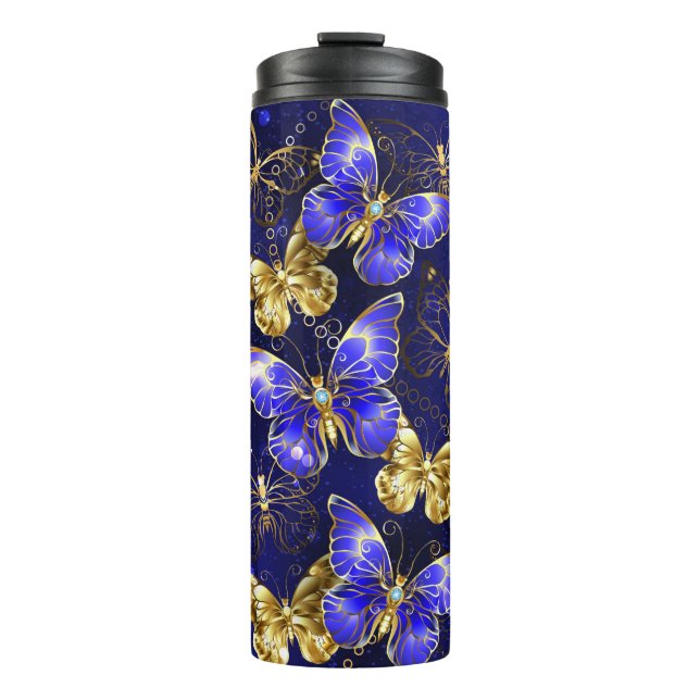 Bouteilles Isothermes Composition avec les papillons Sapphire (Devant)