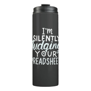 Bouteilles Isothermes Comptable jugeant vos feuilles de calcul