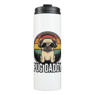 Bouteilles Isothermes Conception de chemise vectorielle pour chien Pug D