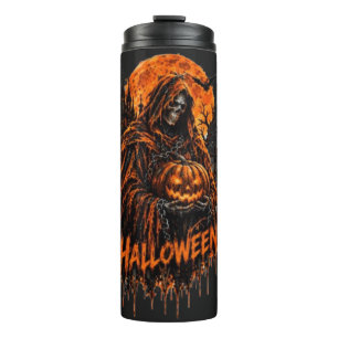 Bouteilles Isothermes Conception de Halloween de la Faucheuse Citrouille