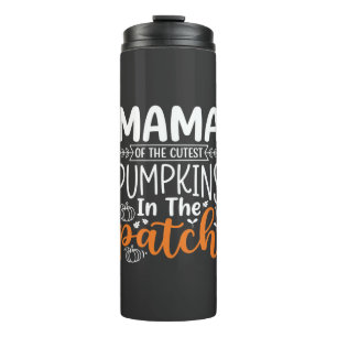 Bouteilles Isothermes Conception de patch de citrouilles maman Halloween