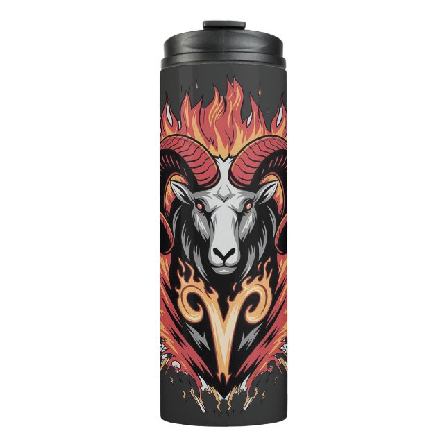Bouteilles Isothermes Cool Aries en feu Zodiac Astologie design (Devant)
