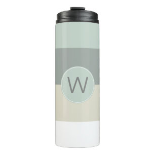 Bouteilles Isothermes Cool Calme des bandes Motif avec Monogramme