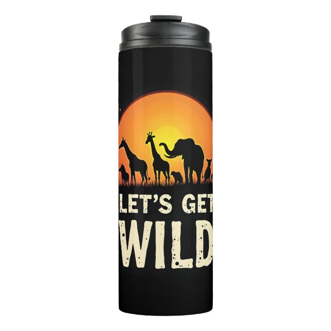 Bouteilles Isothermes Cool Safari Design Homme Femmes Enfants Safari Ani (Devant)