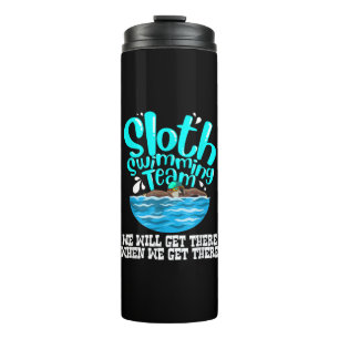 Bouteilles Isothermes Cool Sloth Swimmer Équipe de baignade Animale amus
