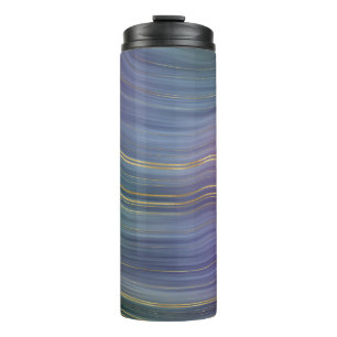 Bouteilles Isothermes Cool Strata   Belle Agate bleu violet et or
