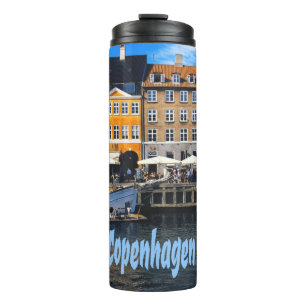 Bouteilles Isothermes Copenhague Danemark Capitale Canaux Maisons Nyhavn