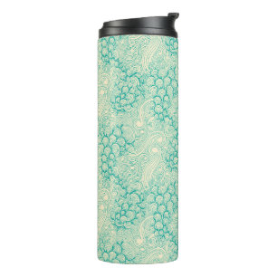 Bouteilles Isothermes Coquillages océaniques Vagues marines Motif abstra