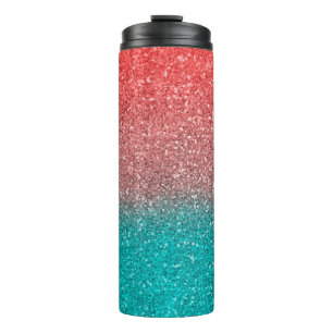 Bouteilles Isothermes Coral Melon Orange Turquoise Aqua Green Parties sc