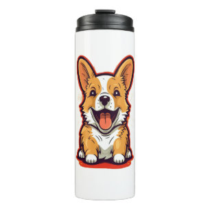 Bouteilles Isothermes Corgi joyeux et mignon - Conception adorable pour 