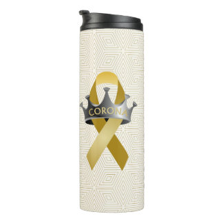 Bouteilles Isothermes CORONAwareness White Gold Geo Travel