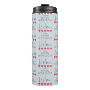 Bouteilles Isothermes Cortège de mariage et de noce 5 Cœur Neveu du mari