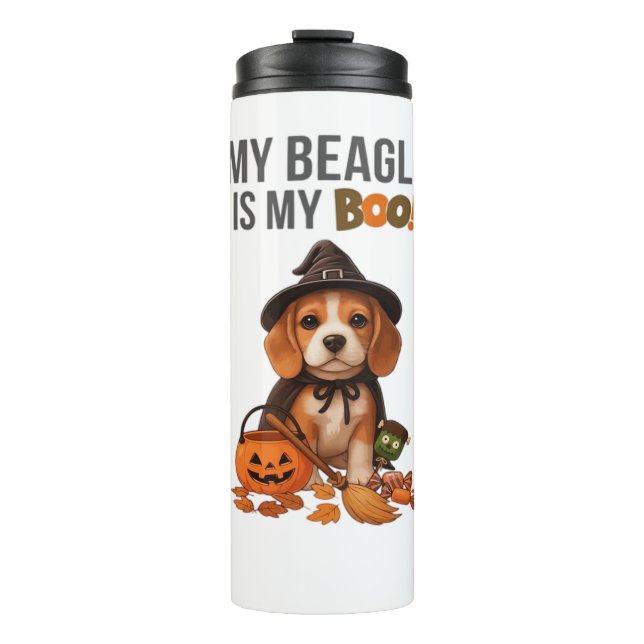 Bouteilles Isothermes Costume d'Halloween beagle Mon Beagle est Mon Chie (Devant)