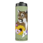 Cougar Mountain Lion Puma Fleurs