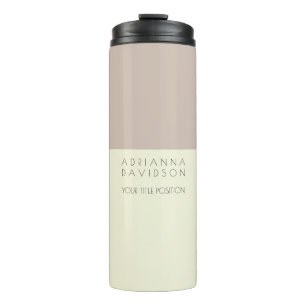 Bouteilles Isothermes Couleur Beige Blanc tendance minimaliste