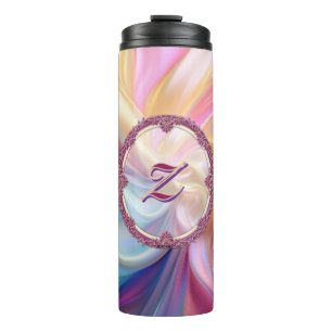Bouteilles Isothermes Couleur de bordure fantaisie soie pastel personnal
