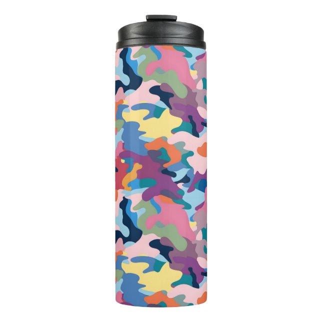 Bouteilles Isothermes Couleurs Abstraites du camouflage (Devant)