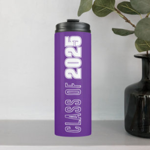 Bouteilles Isothermes Couleurs de l'école Violet et Blanc Année de promo