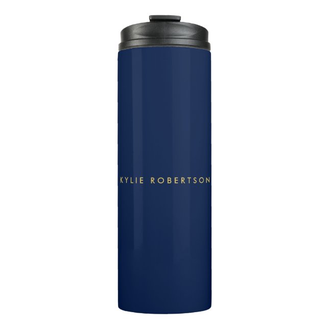 Bouteilles Isothermes Couleurs d'or bleu professionnel tendance moderne  (Devant)
