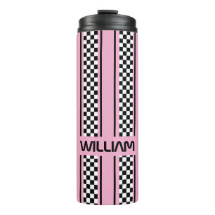 Bouteilles Isothermes Coupe Coupe Rose Black Race Sport Stripe